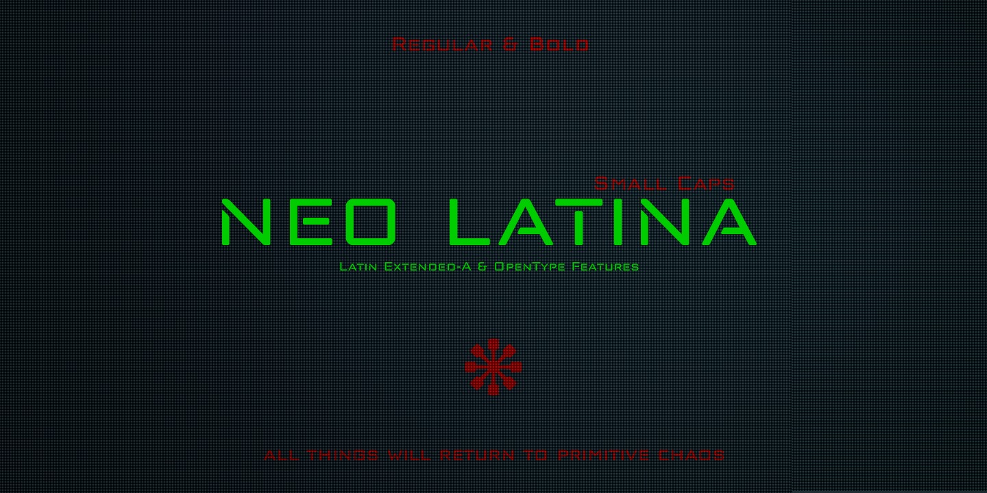 Schriftart Neo Latina